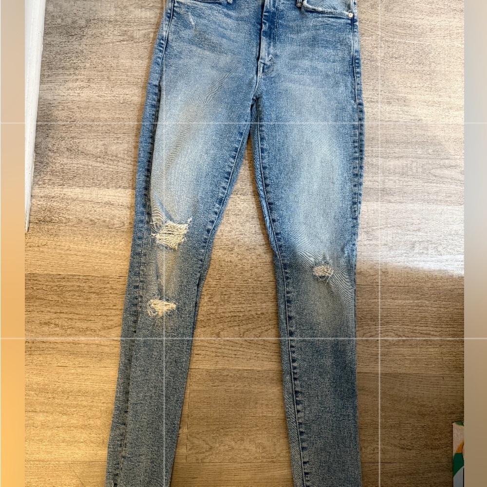 MOTHER Classic Blue Distressed Women's Jeans